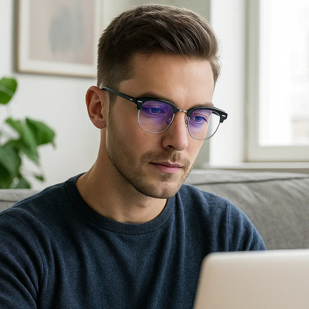 Vintage Anti Blue Light Glasses for Dads - Dad Easy