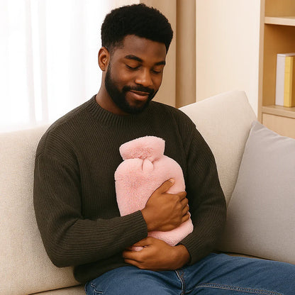 Plush Hot Water Bottle for Comfort - Dad Easy 